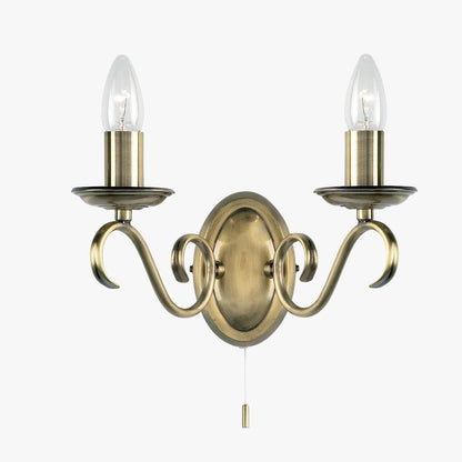 Barney 2-Light Dimmable Single Pack Candle Wall Sconce