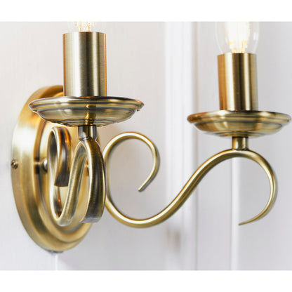 Barney 2-Light Dimmable Single Pack Candle Wall Sconce
