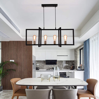 Billal 4 - Light Black Kitchen Island Pendant