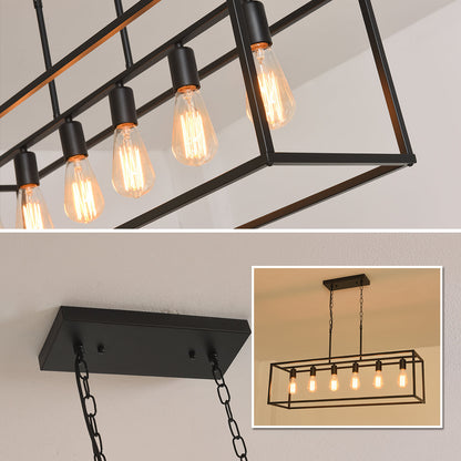 Billal 6 - Light Black Kitchen Island Pendant