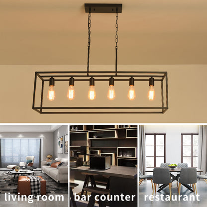 Billal 6 - Light Black Kitchen Island Pendant