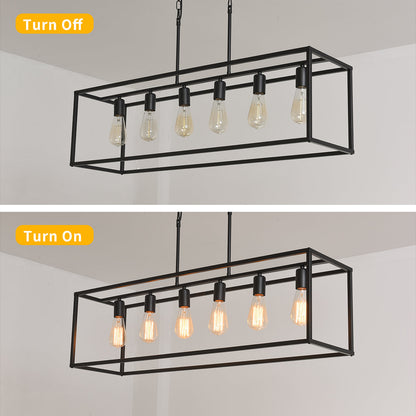 Billal 6 - Light Black Kitchen Island Pendant