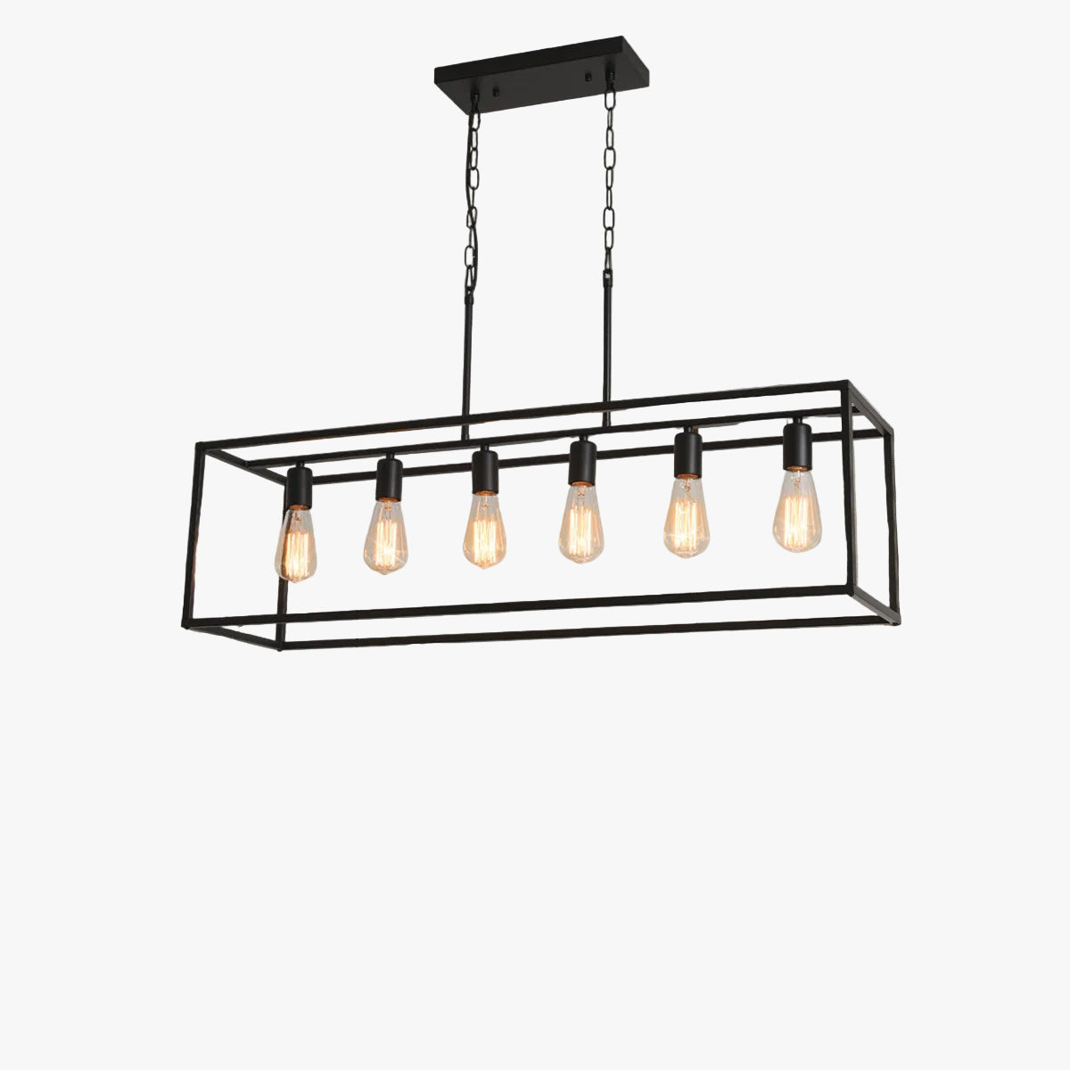 Squa 6 - Light Black Kitchen Island Pendant