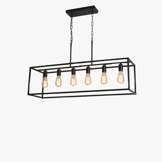 Squa 6 - Light Black Kitchen Island Pendant