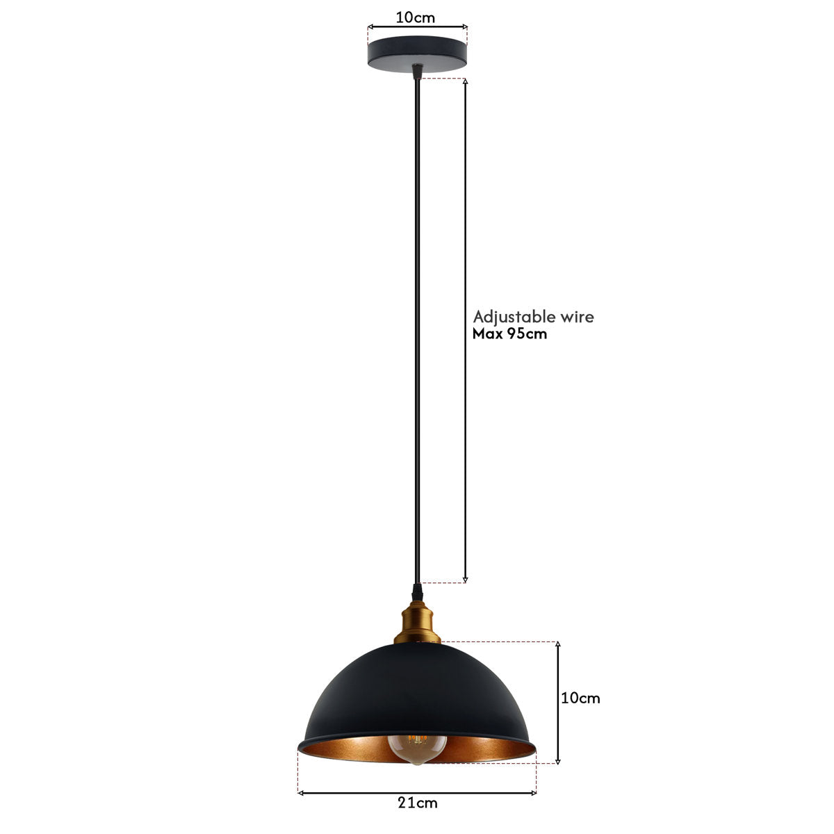 Devonshire 1 - Light Matte Black Single Pendant
