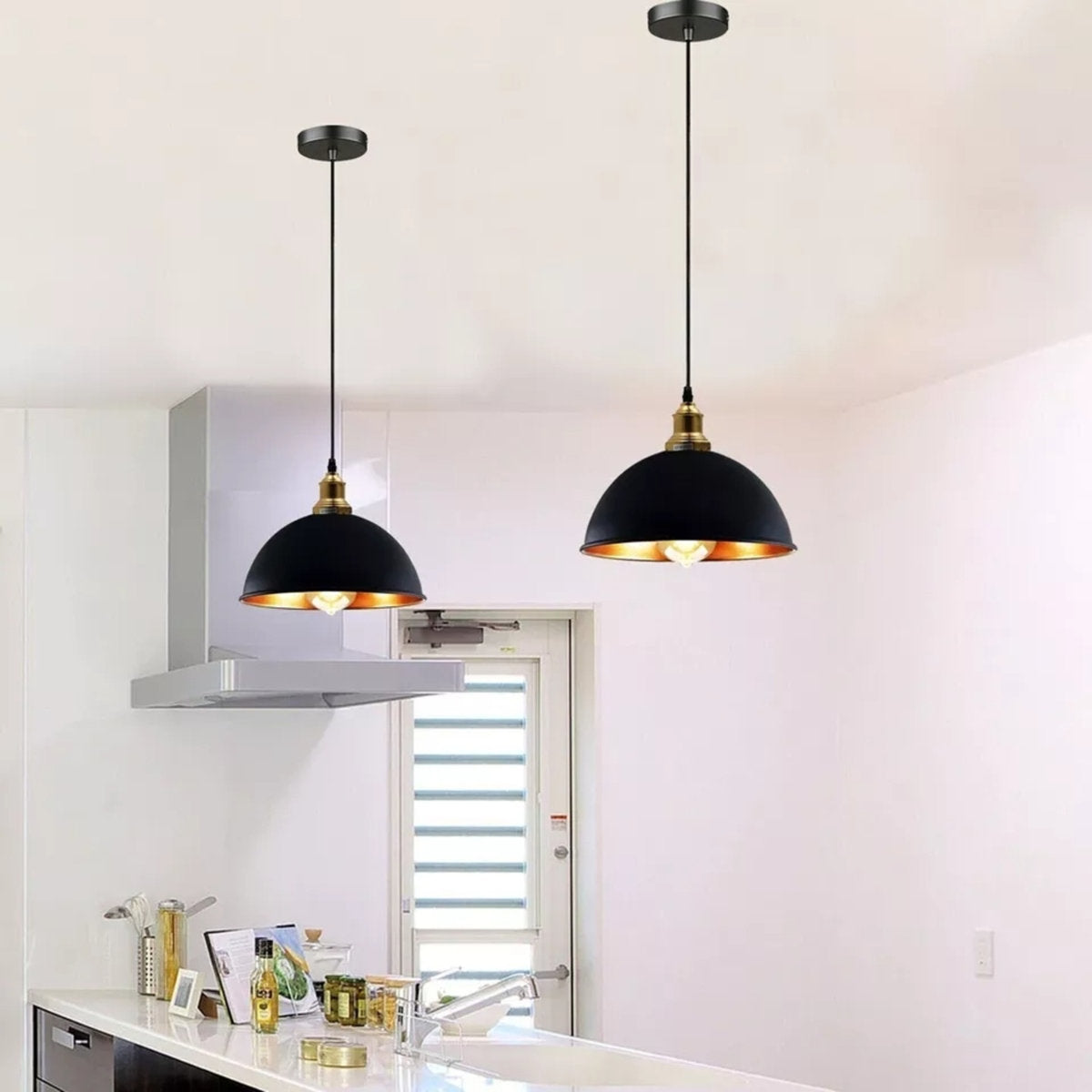 Devonshire 1 - Light Matte Black Single Pendant