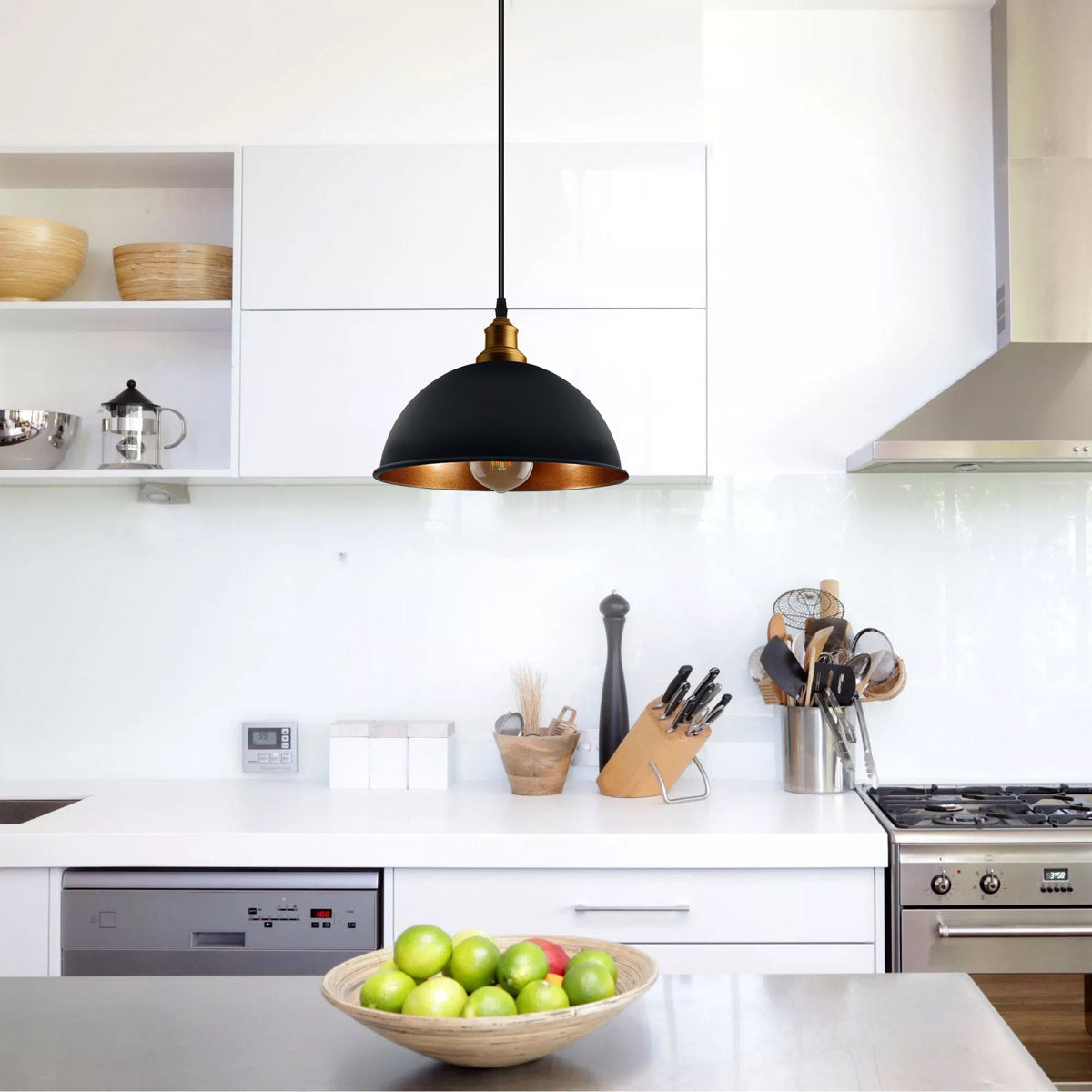 Devonshire 1 - Light Matte Black Single Pendant