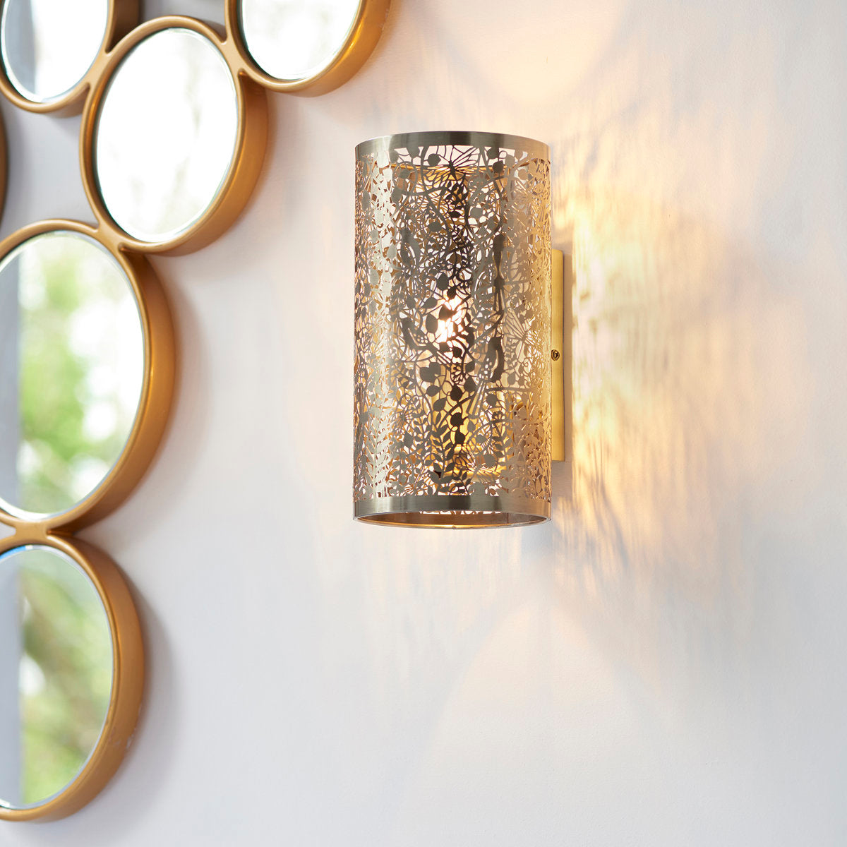 Edie Steel Flush Mounted Sconce