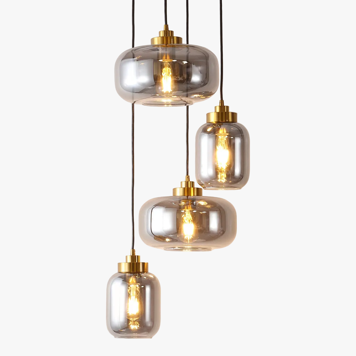 Equinox - Light 70.5cm Cluster Jar Pendant