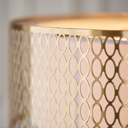 Erika 1 - Light Gold Drum Pendant