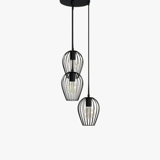 Pulp 3 - Matte Black Cluster Pendant Light