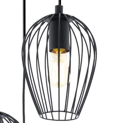 Pulp 3 - Matte Black Cluster Pendant Light