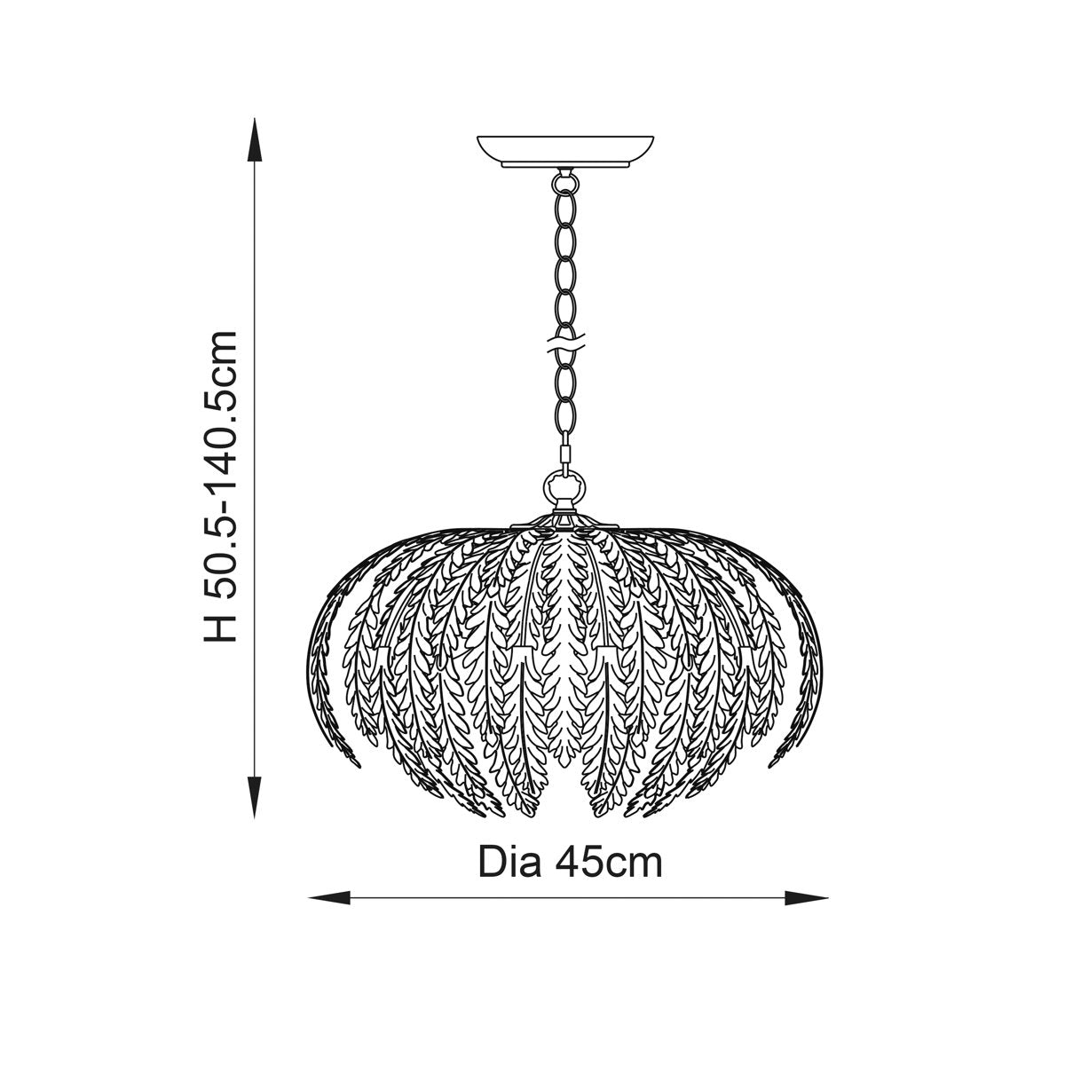 Jalynn 3 - Light Unique/Statement Pendant