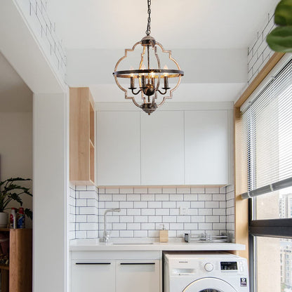 Lentz 4 - Light Brown/Black Pendant