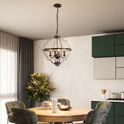 Lentz 4 - Light Brown/Black Pendant