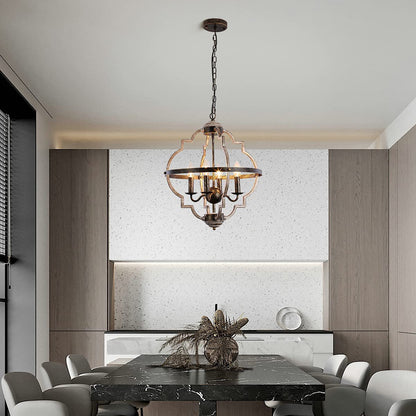 Lentz 4 - Light Brown/Black Pendant