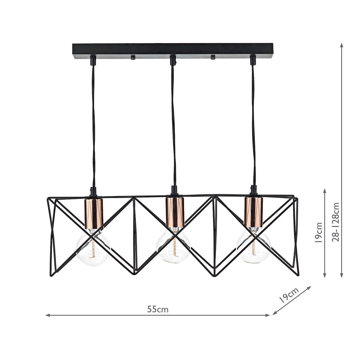 Loxo - Black Kitchen Island Pendant Light