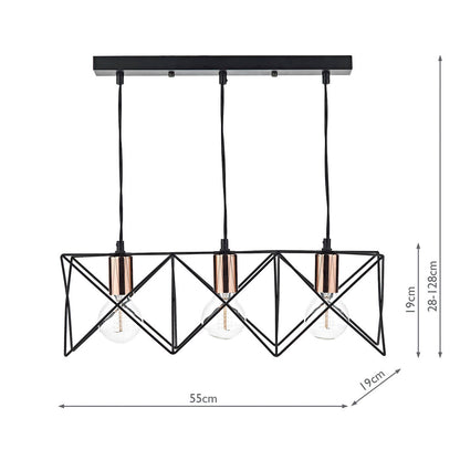Loxo - Black Kitchen Island Pendant Light