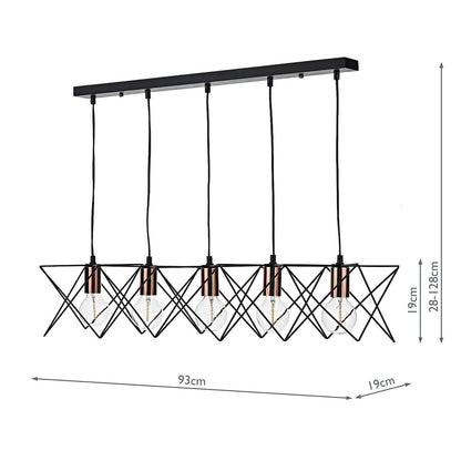Lux 5 - Kitchen Island Pendant Light