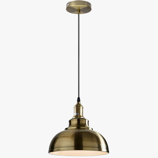Reidy 1 - Light Gold Dome Pendant